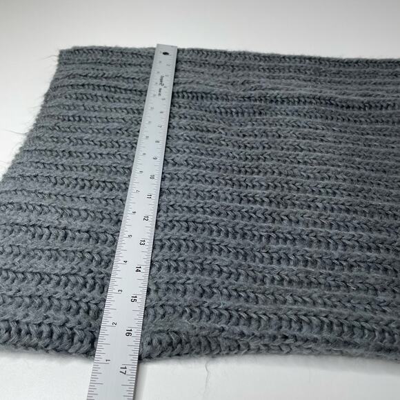 Noelle Scarf Infinity Tight Knit Acrylic Winter Solid Gray One Size Warm‎ Cozy - Picture 5 of 6